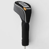 Stijlvolle Bitcoin - BTC crypto Golfheadcover (Schuin)