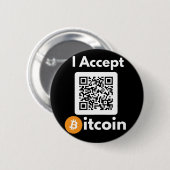Stijlvolle Bitcoin - BTC crypto Ronde Button 5,7 Cm (Voorkant /achterkant)