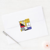 Stijlvolle Bitcoin - BTC crypto Vierkante Sticker (Envelop)