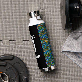 Stijlvolle Bitcoin - BTC crypto Waterfles