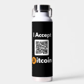 Stijlvolle Bitcoin - BTC crypto Waterfles (Voorkant)