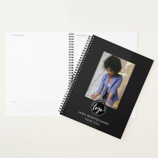 Stijlvolle Black ID Kaart Moderne minimalistische  Planner (Display)
