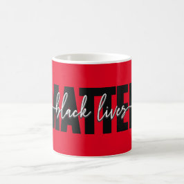 Stijlvolle Black Lives Matter-typografie mok