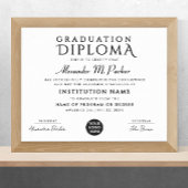 Stijlvolle Black White Class Appreciation Logo Awa Poster