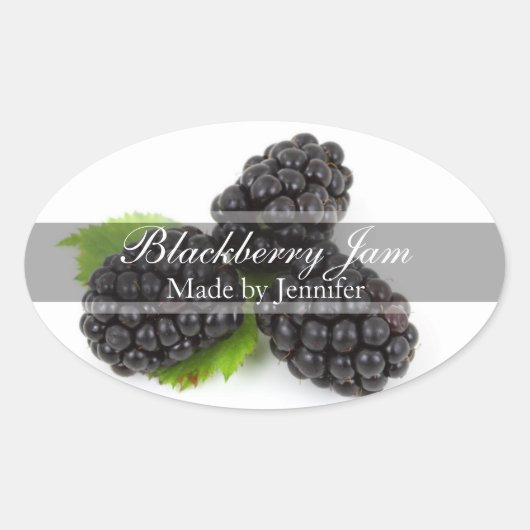 Stijlvolle BlackBerry Canning Label Sticker (Voorkant)