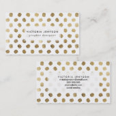 Stijlvolle bladbladbladpokstippen penseelstreken visitekaartje (Voorkant / Achterkant)