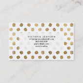 Stijlvolle bladbladbladpokstippen penseelstreken visitekaartje (Achterkant)