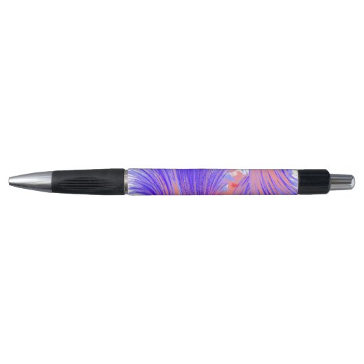Stijlvolle blauw Abstract veren Pen (Voorkant)