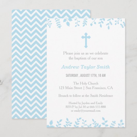 Stijlvolle blauw blauw bladerblauw bladerbladerbla kaart (Voorkant / Achterkant)