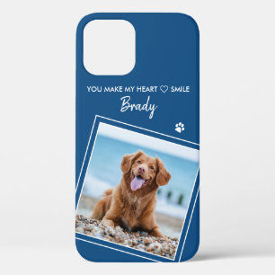 Stijlvolle blauwe dog voor foto's Case-Mate iPhone case