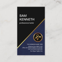 Stijlvolle blauwe grunge Gold Line Professional Bu