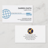 Stijlvolle blauwe Logistische Vervoerroute van het Visitekaartje (Voorkant / Achterkant)