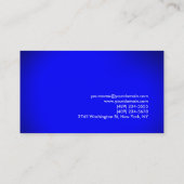 Stijlvolle blauwe rode moderne unieke consultant visitekaartje (Achterkant)
