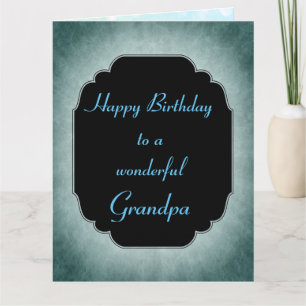 Stijlvolle blauwe sterren Birthday opa Kaart