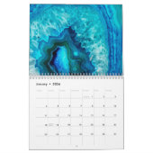 Stijlvolle Blauwe Turquoise Moderne Muur Kalender (Jan 2026)