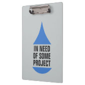 Stijlvolle blauwe val voor project nodig klembord (Links)