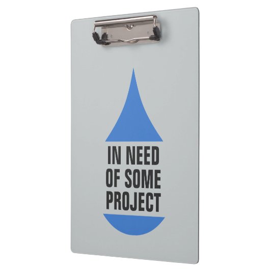 Stijlvolle blauwe val voor project nodig klembord (Links)