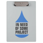 Stijlvolle blauwe val voor project nodig klembord (Voorkant)