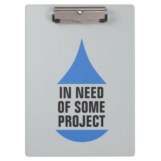 Stijlvolle blauwe val voor project nodig klembord (Voorkant)