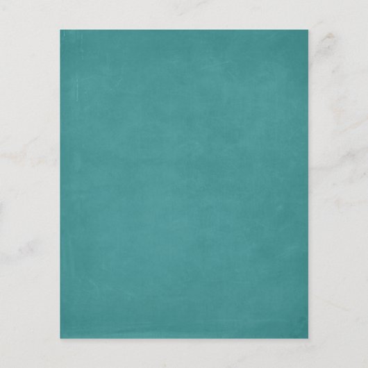 Stijlvolle Blauwgroen groene dandelion Flyers (Achterkant)