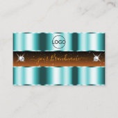 Stijlvolle Blauwgroen Oranje zwarte handjewelen me Visitekaartje (Voorkant)