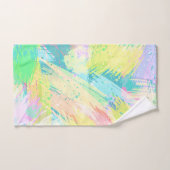 Stijlvolle Bleke pasta-kleuren Abstracte kunst Bad Handdoek (Handdoek)