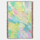 Stijlvolle Bleke pasta-kleuren Abstracte kunst Deken (Voorkant Verticaal)