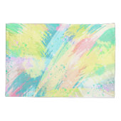 Stijlvolle Bleke pasta-kleuren Abstracte kunst Kussensloop (Achterkant)