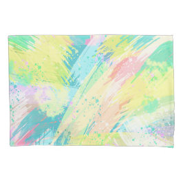 Stijlvolle Bleke pasta-kleuren Abstracte kunst Kussensloop