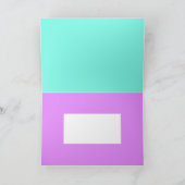 Stijlvolle Bleke Pastelkleuren Abstracte Kunst Kaart (Binnen)