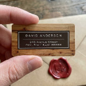 Stijlvolle blik van de moderne Vette Hout Etiket