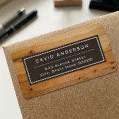 Stijlvolle blik van de moderne Vette Hout Etiket