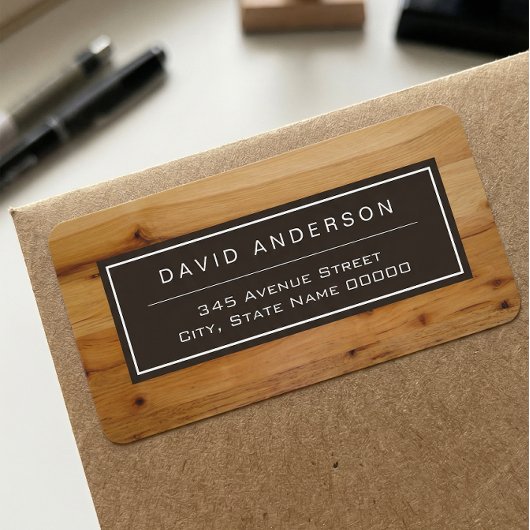 Stijlvolle blik van de moderne Vette Hout Etiket