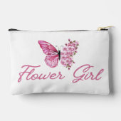 Stijlvolle bloem meisje, roze vlinder schattig mod etui (Achterkant)