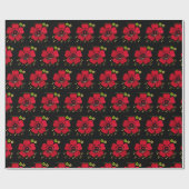 Stijlvolle bloem mode cadeaupapier (Vlak)