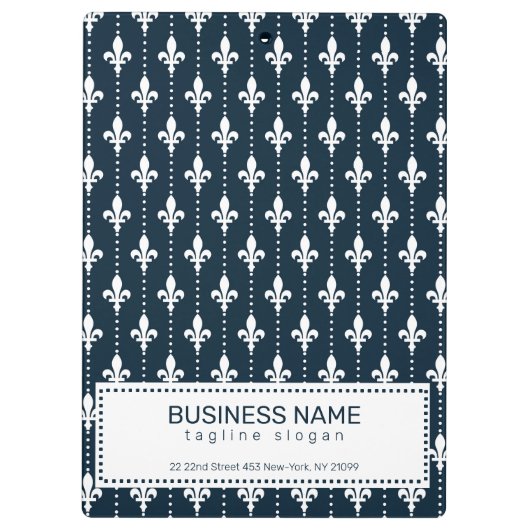 Stijlvolle bloemblaadjes klembord (Achterkant)