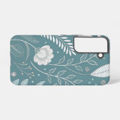 Stijlvolle Bloemen Abstract Samsung Galaxy Hoesje (Achterkant horizontaal)