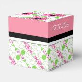 Stijlvolle bloemen geaccentueerd bedankdoosjes (Achterkant)