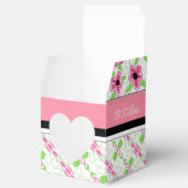 Stijlvolle bloemen geaccentueerd bedankdoosjes (Geopend)