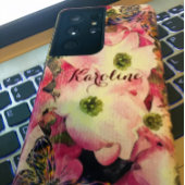 Stijlvolle bloemen Hondenhout Artful Samsung Galaxy Hoesje