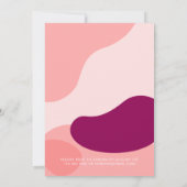 Stijlvolle Bloemen Peach Fuzz Bachelorette Party Kaart (Achterkant)