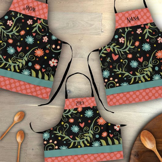 Stijlvolle Bloemen Vrouwen Bloemen Schort