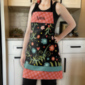 Stijlvolle Bloemen Vrouwen Bloemen Schort