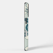 Stijlvolle bloemen witte bloem botanische patroon Case-Mate iPhone case (Achterkant / Rechts)