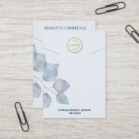 Stijlvolle Blue Botanical Ketting Display