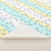 Stijlvolle Blue Fish Pattern Zee Theme Throw Deken (3/4)