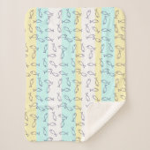 Stijlvolle Blue Fish Pattern Zee Theme Throw Deken (Voorkant)