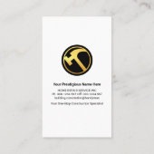 Stijlvolle Blue Home Repair Tools Visitekaartje (Achterkant)