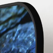 Stijlvolle Blue Pearl Oyster Monogram Pickleball Paddle (Links Detail)