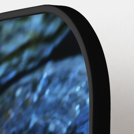 Stijlvolle Blue Pearl Oyster Monogram Pickleball Paddle (Links Detail)